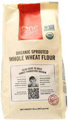 One Degree Organic Sprouted Whole Wheat Flour bag in a bright kitchen, ready to bake nutritious loaves.