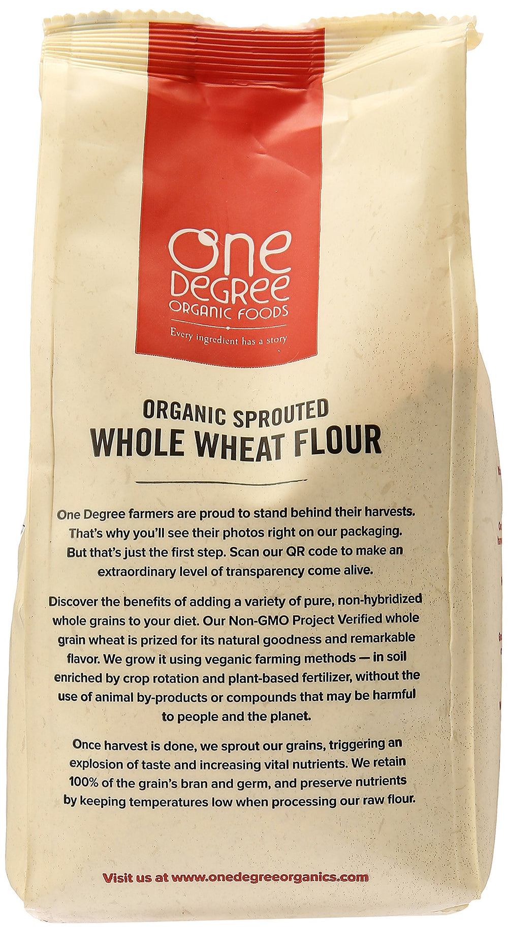One Degree Organic Sprouted Whole Wheat Flour bowl with batter ready for baking.