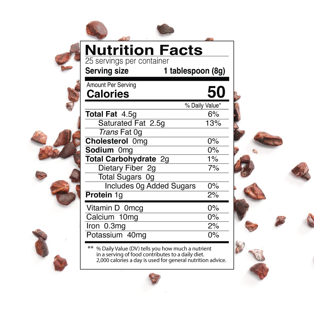 Cacao nibs used in baking applications to deepen chocolate flavor.