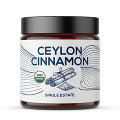 One Farm by WAAYB Organic Ceylon Cinnamon bottle with rich aroma for baking.