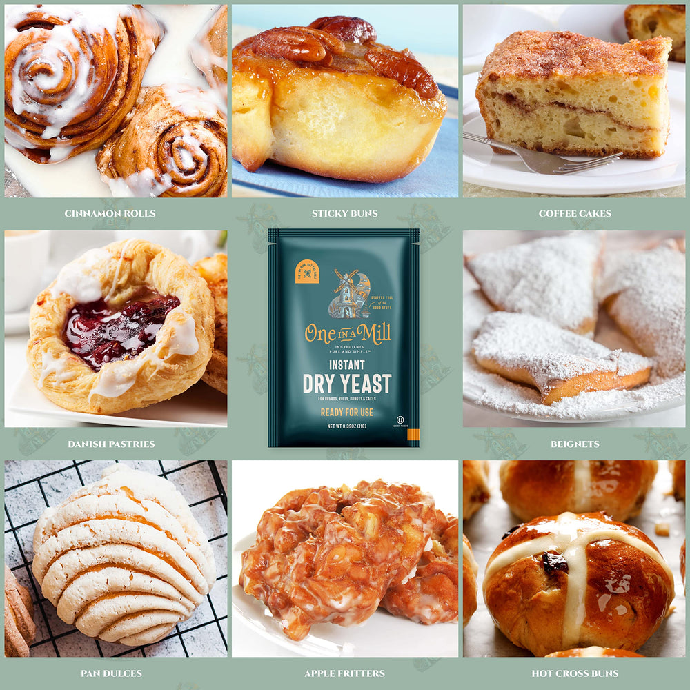 One in a Mill cinnamon buns rising to a fluffy, tender texture.