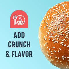 One in A Mill hulled sesame seeds sprinkled on salad for crunch