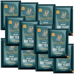 One in a Mill instant dry yeast packaging showcasing freshness and storage.