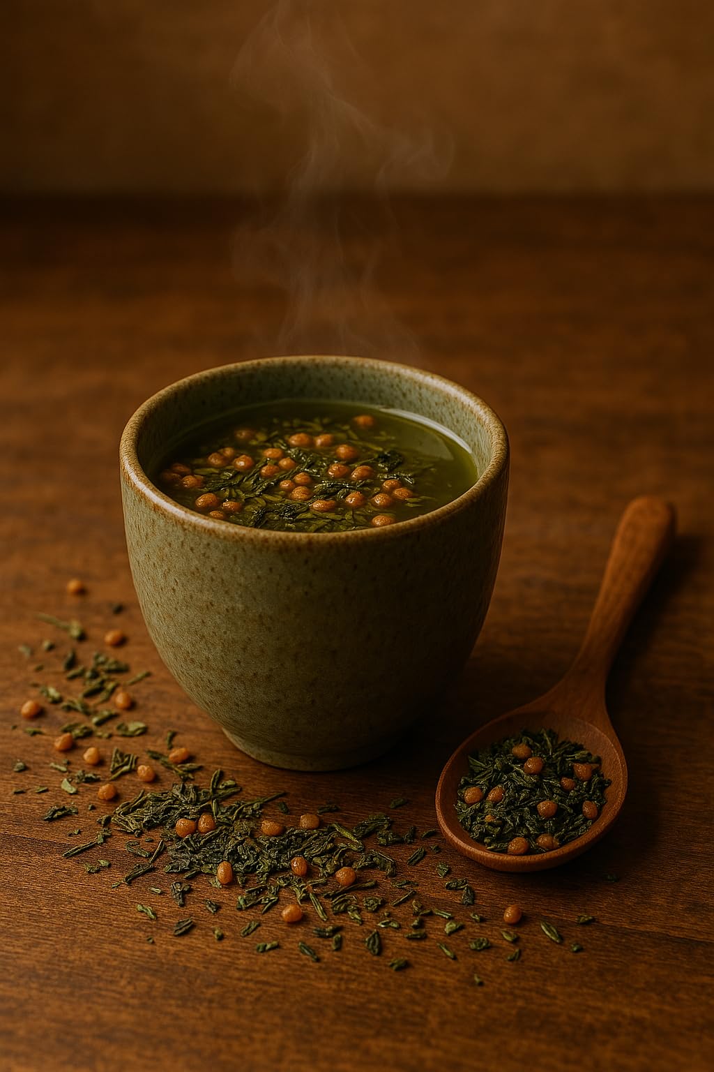 One With Tea Genmaicha organic certification label highlights USDA Organic sourcing.