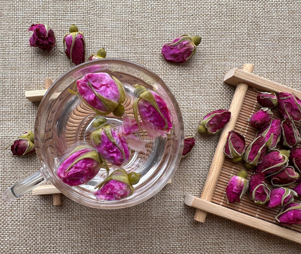 OneDove rose petals for tea and baking add color and fragrance to recipes.