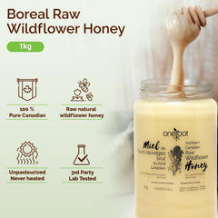 OneRoot wildflower honey cream closeup perfect for spreading on toast.