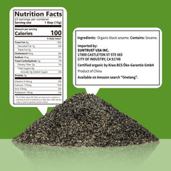 Scoop of ONETANG sesame powder over yogurt enhances nutty aroma and texture