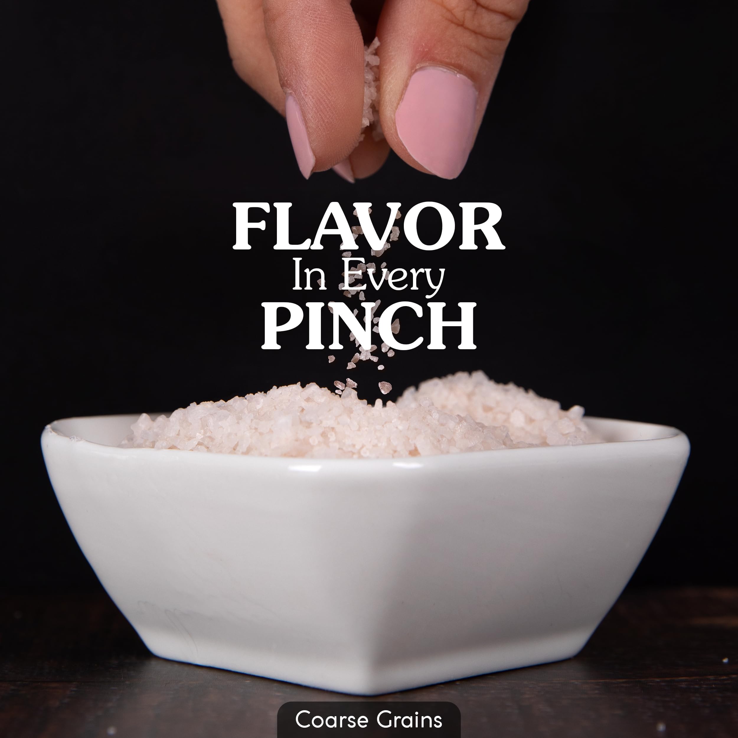 Only Ancient Spring Salt 7oz pouch packaging showcases eco-friendly, plastic-free packaging.