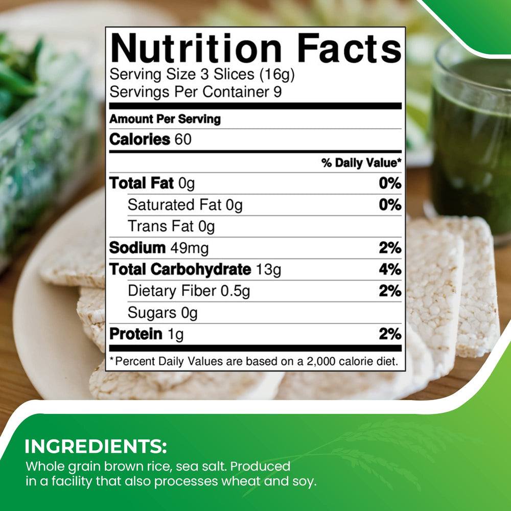 Only Kosher Candy ultra-thin rice cake square, lightly salted — pairs with toppings.