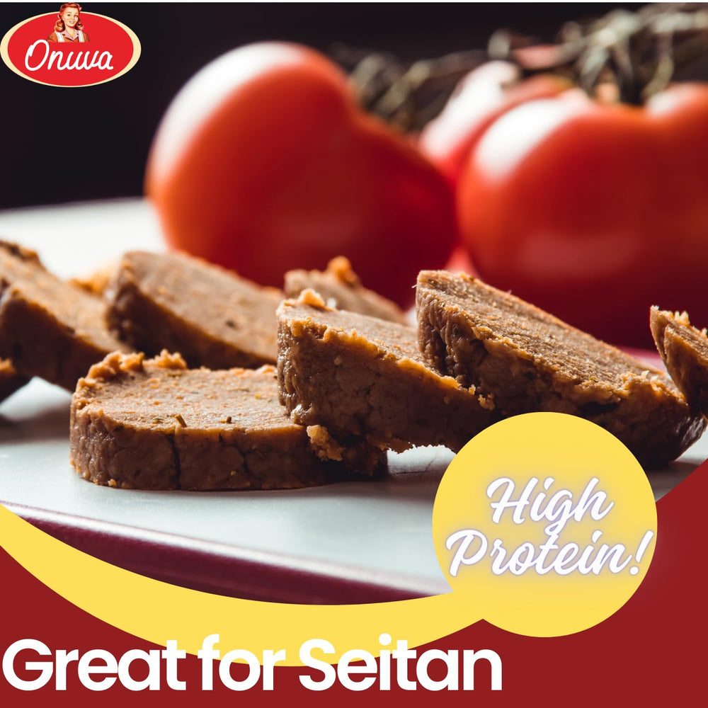 Onuva Vital Wheat Gluten used for seitan and plant-based protein creations.