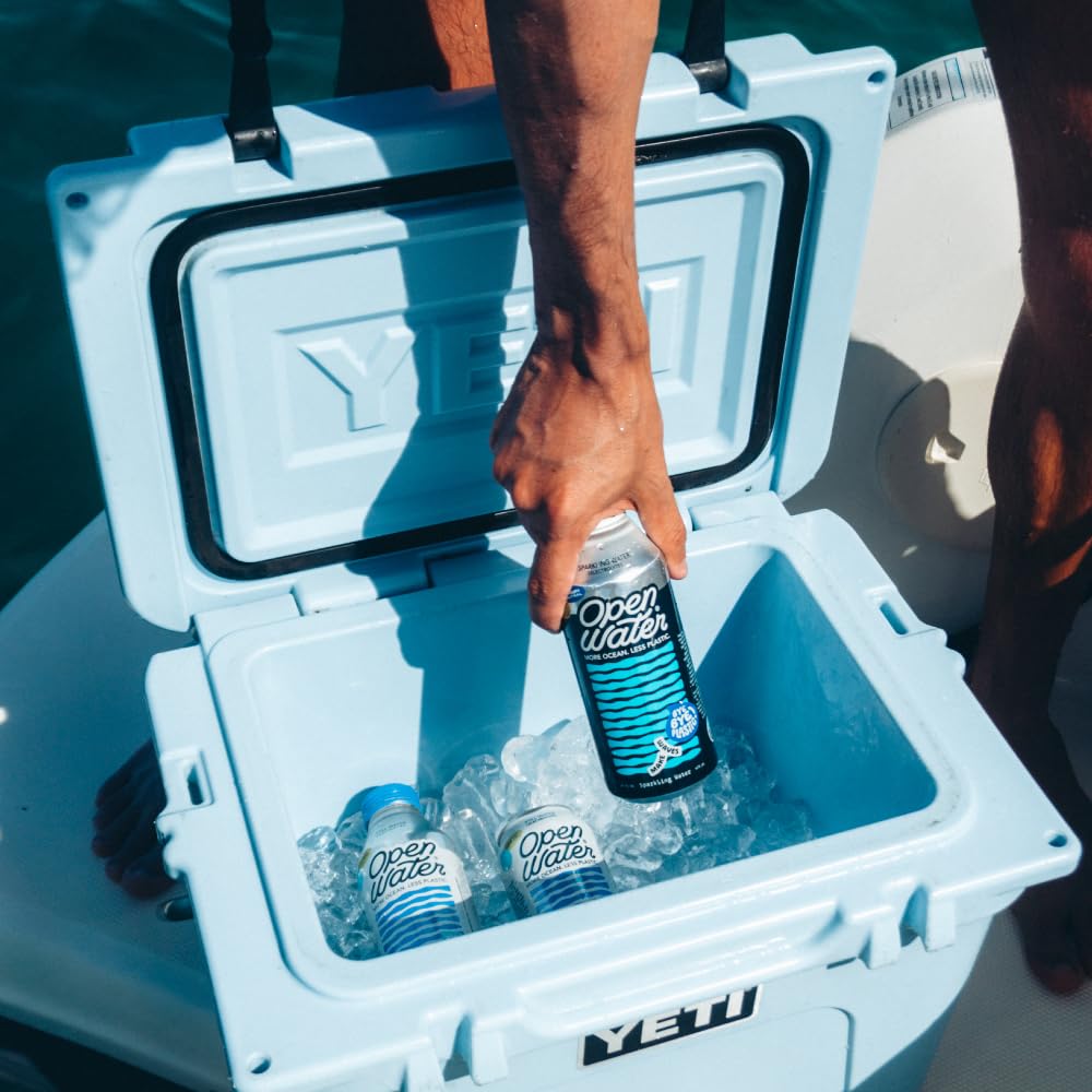 Open Water bubbles close-up showcasing crisp sparkling texture and electrolyte-enhanced taste.