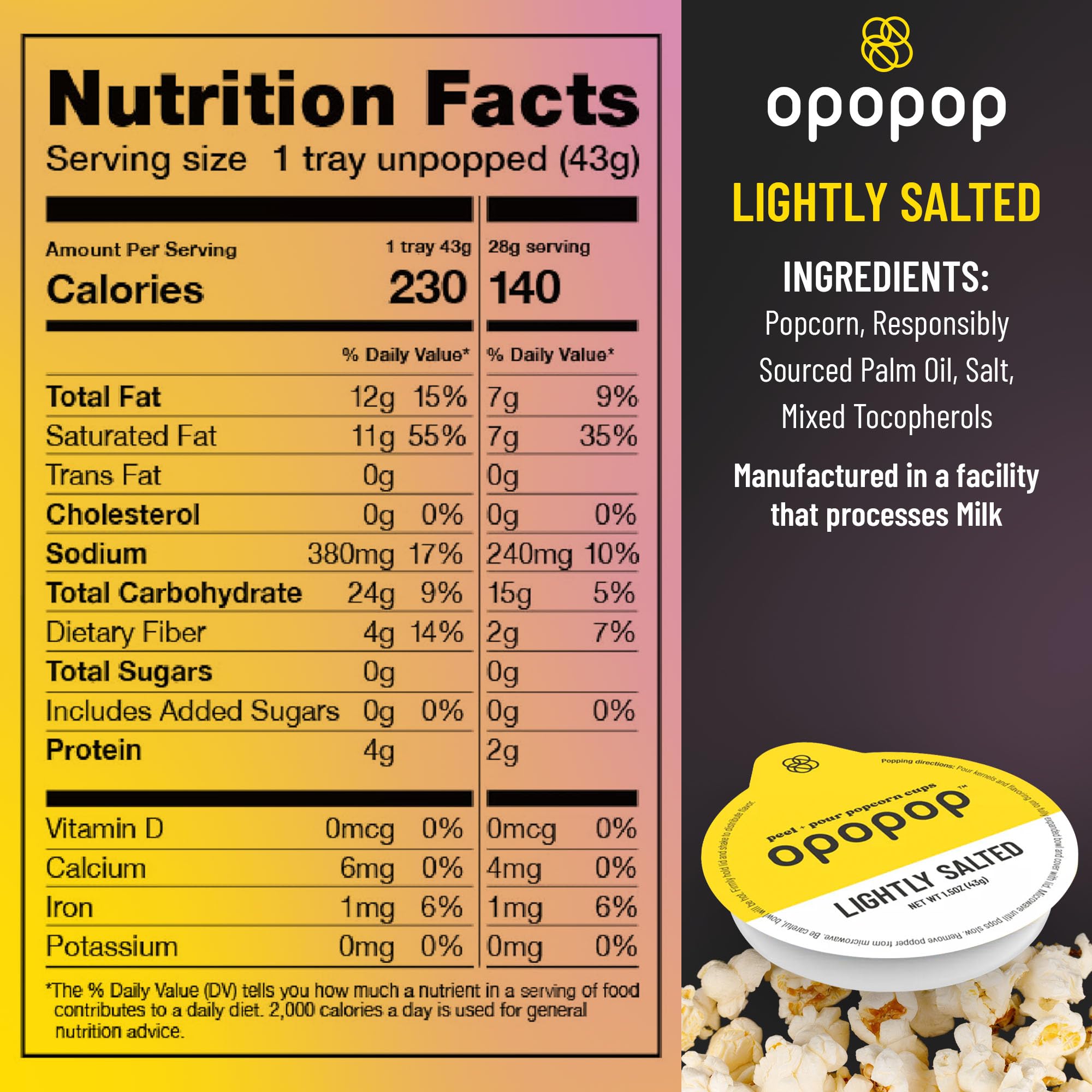 Opopop Pop Cups lid and packaging design for easy access
