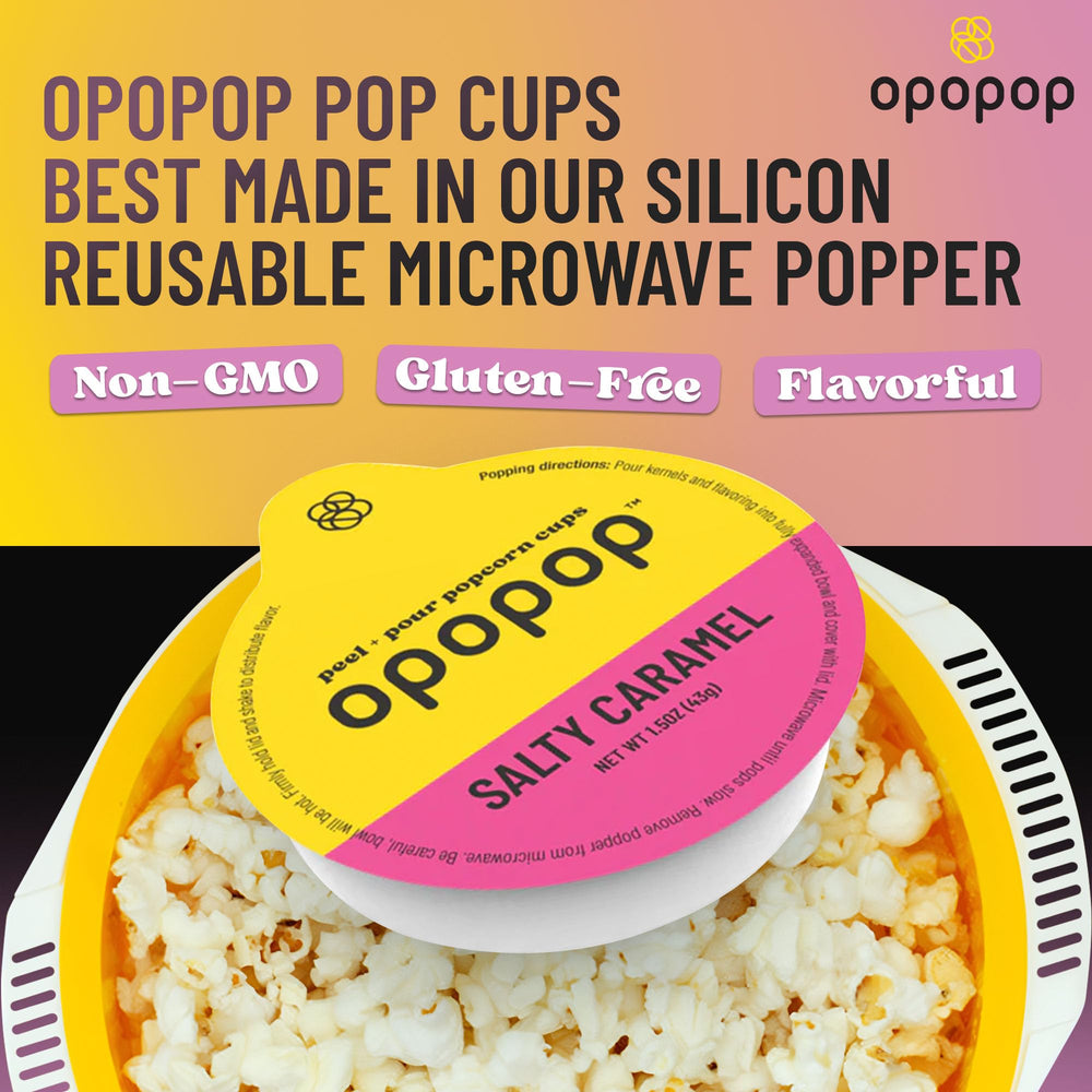 Opopop pop cups stacked for compact storage and serving.