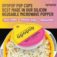 Opopop pop cups stacked for compact storage and serving.