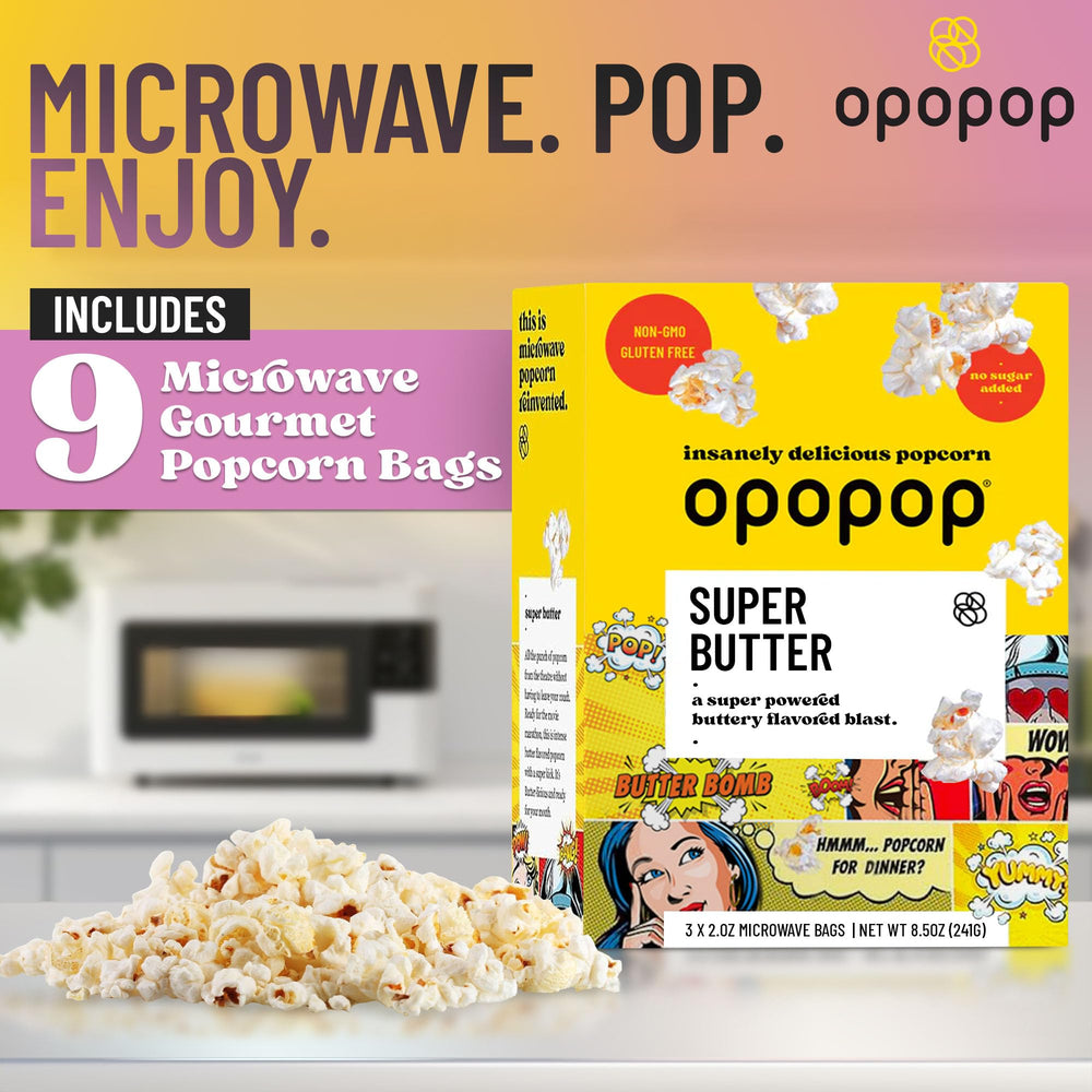 Opopop popcorn in a bowl ready to share during movie night.