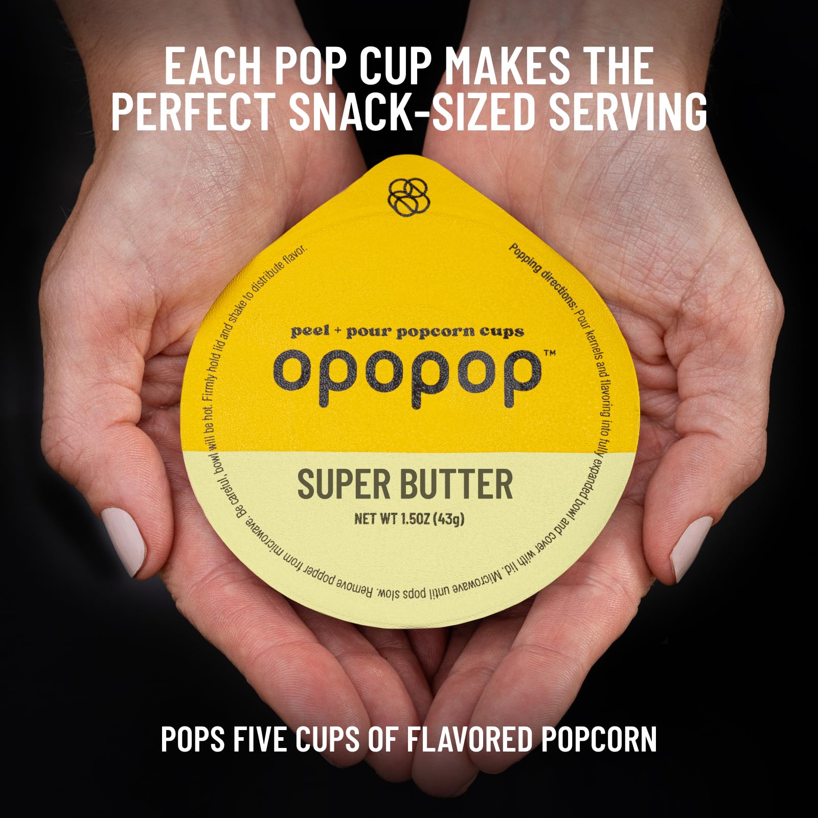 Opopop salty caramel cup adds a sweet-salty crave-worthy flavor.