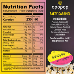 Opopop popcorn cups closeup shows caramel glaze and crisp kernels.