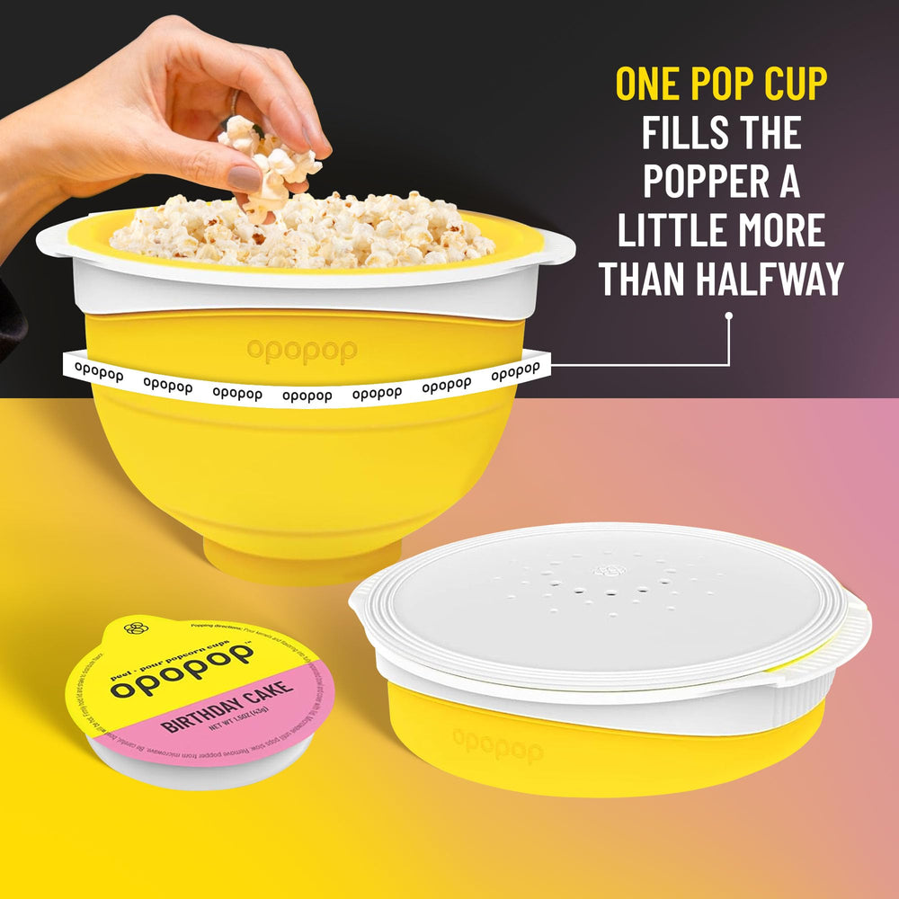 Opopop snack-sized serving cups ideal for office, school, or home
