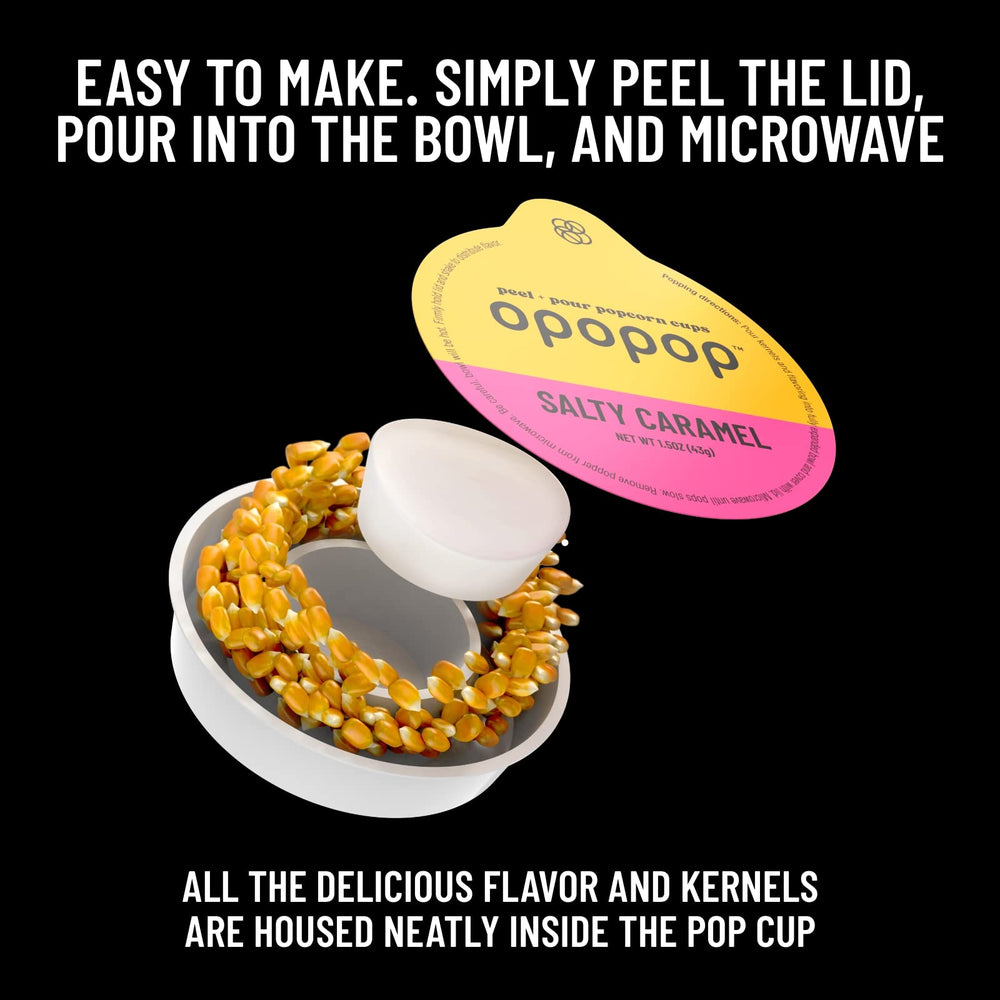 Opopop super butter cup highlights rich notes for movie nights.