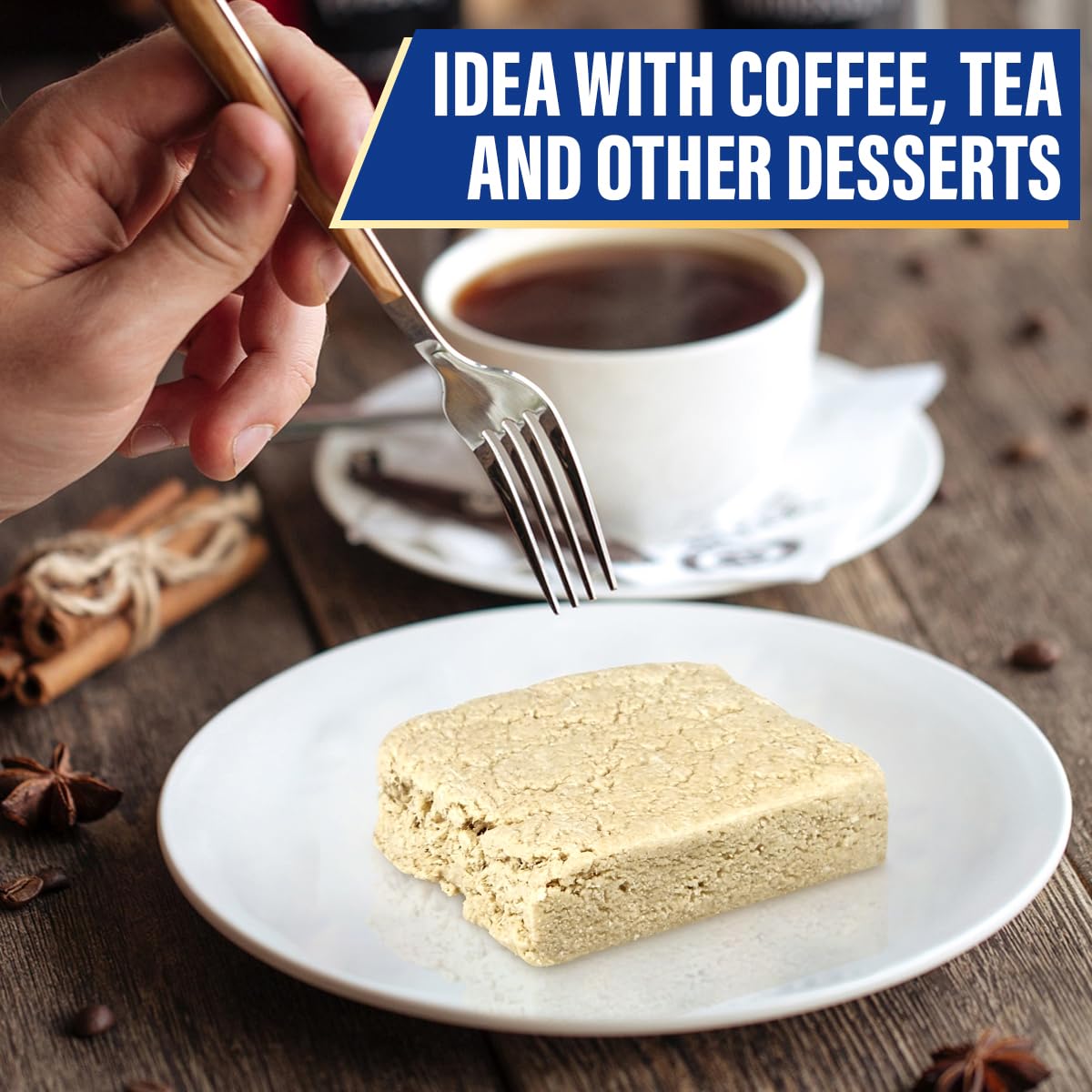 Oppenheimer Halva snacks on the go, ideal for busy days.