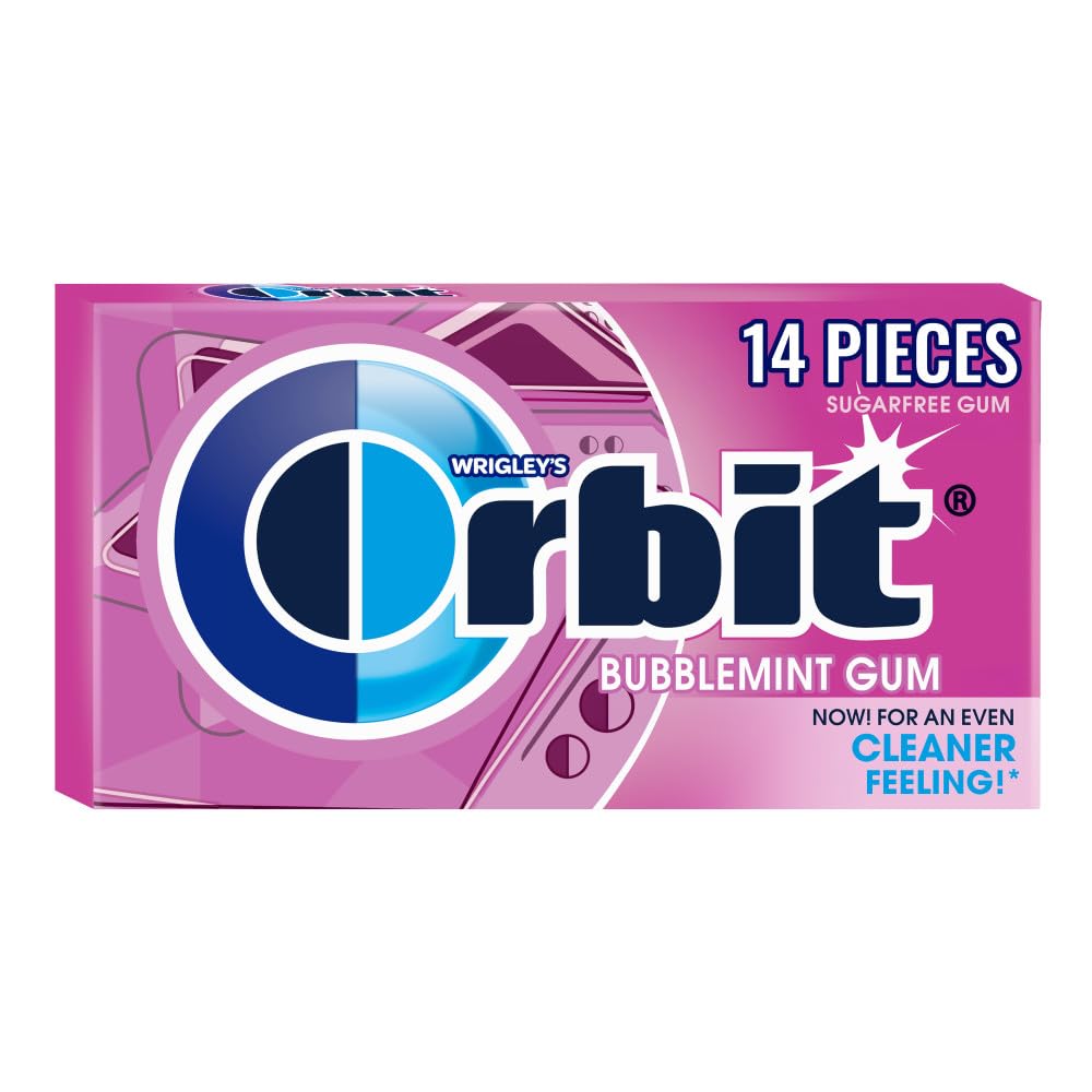 Orbit Bubblemint sugarfree gum 14-pack for fresh breath on the go
