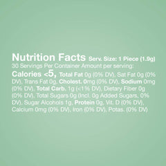 ORBIT Spearmint Sugar Free gum six-pack back view showing packaging details.