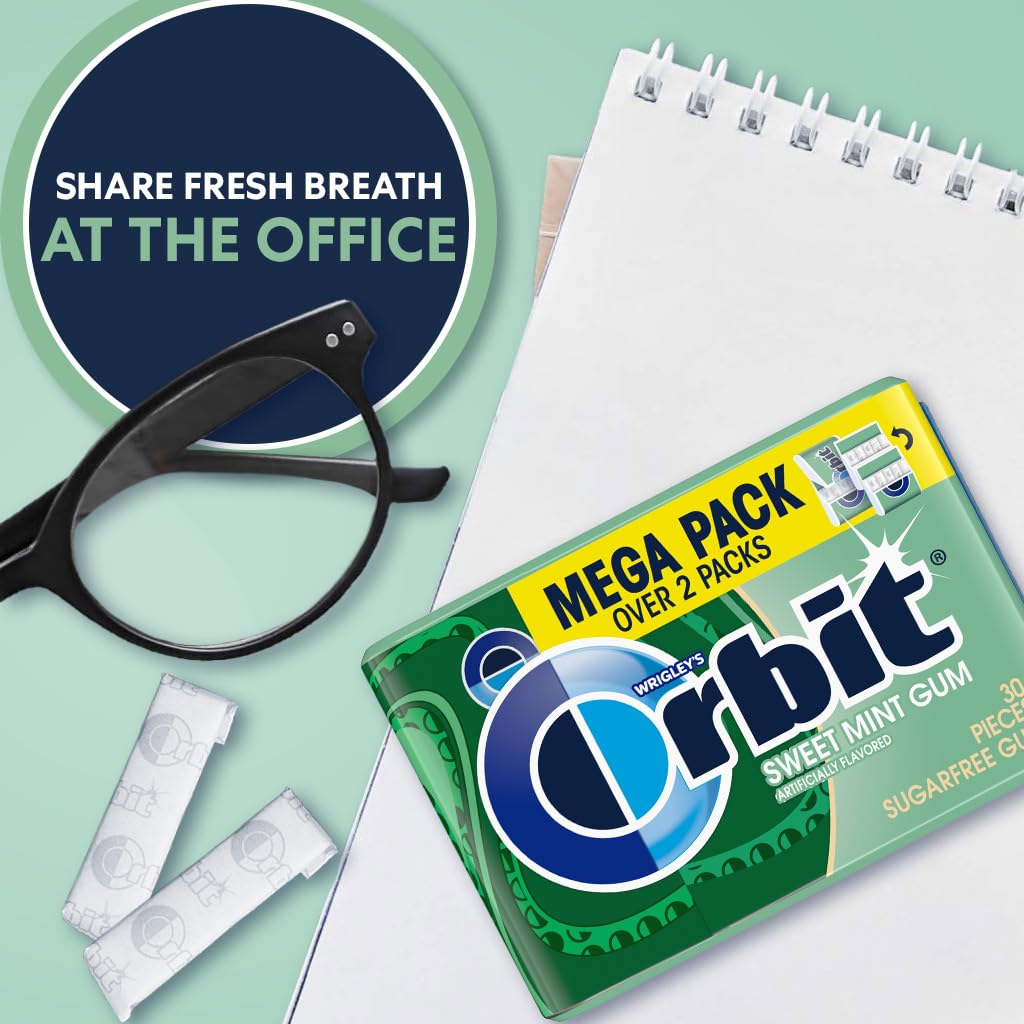 Lifestyle scene with Orbit Sweet Mint Gum for confident conversations