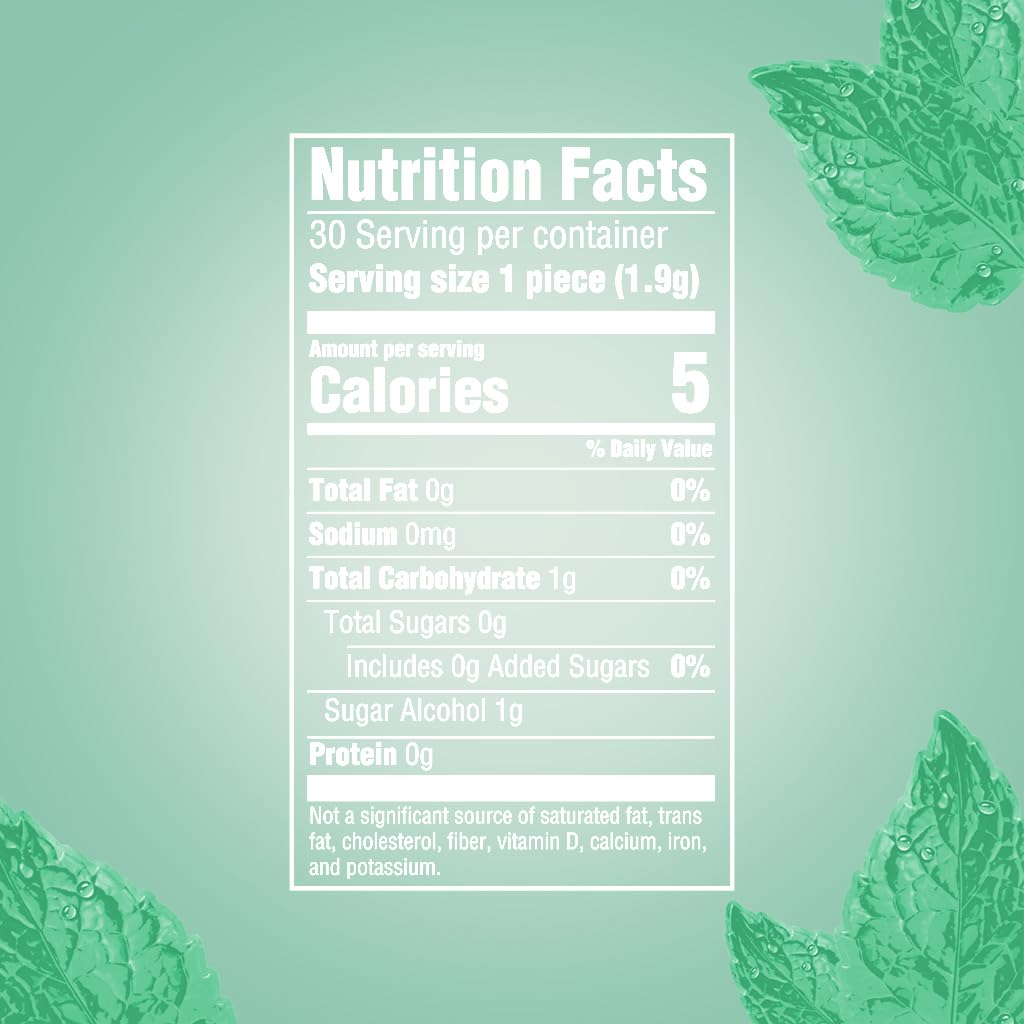 Orbit Sweet Mint Gum Mega Pack back view with product details