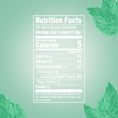 Orbit Sweet Mint Gum Mega Pack back view with product details
