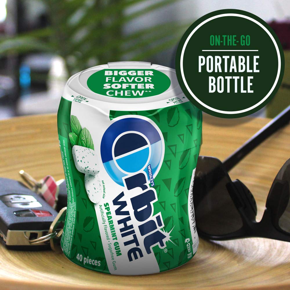 Orbit White gum being shared among friends for minty breath together.