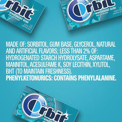 Orbit Wintermint gum carry-on freshness for travel touchpoints.