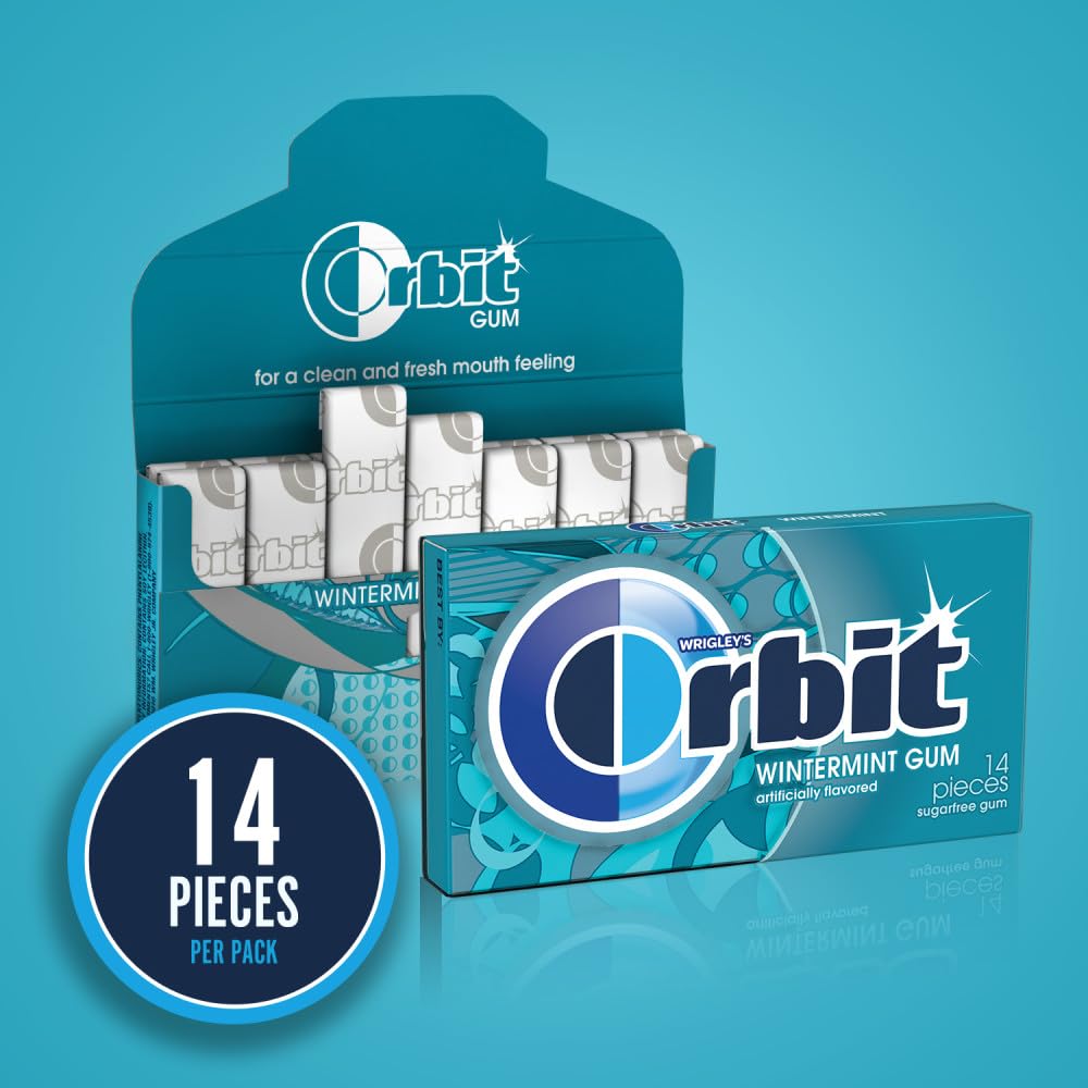 Orbit Wintermint pocket-size pack keeps mint handy anywhere.