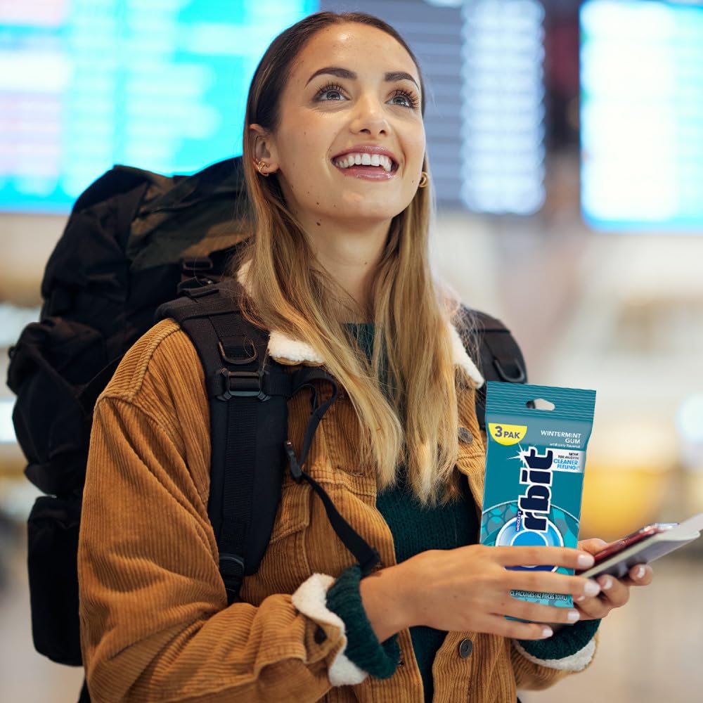 Orbit Wintermint gum roadtrip essentials for long drives.