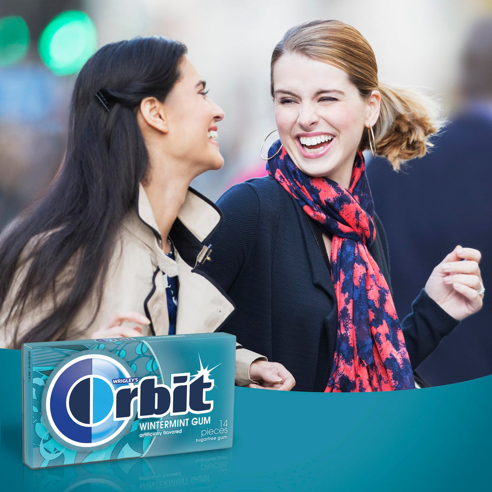 Orbit Wintermint gum sharing boost for groups.