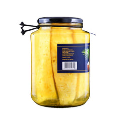 Orchard Naturals pineapple spears presented as a ready-to-serve fruit snack plate