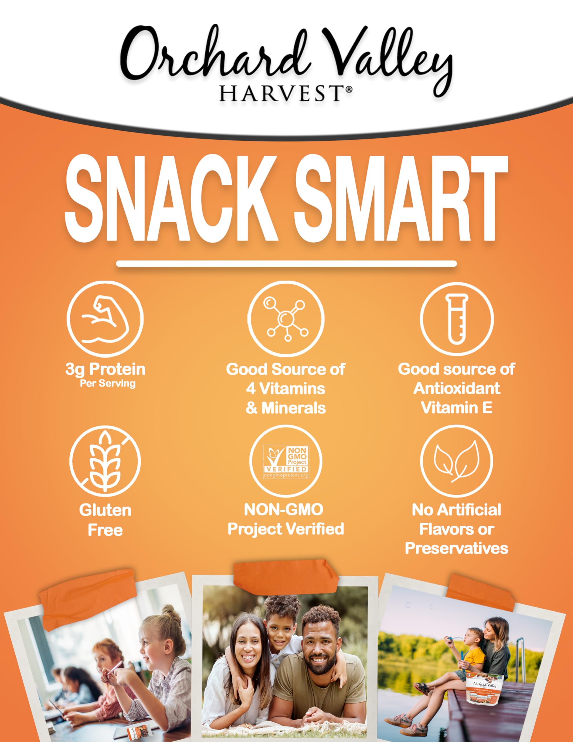 Orchard Valley Harvest Antioxidant Mix cashews image showing creamy texture
