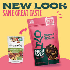Orchard Valley Harvest Cran Nut Trail Mix almonds and cashews in a single-serve pack