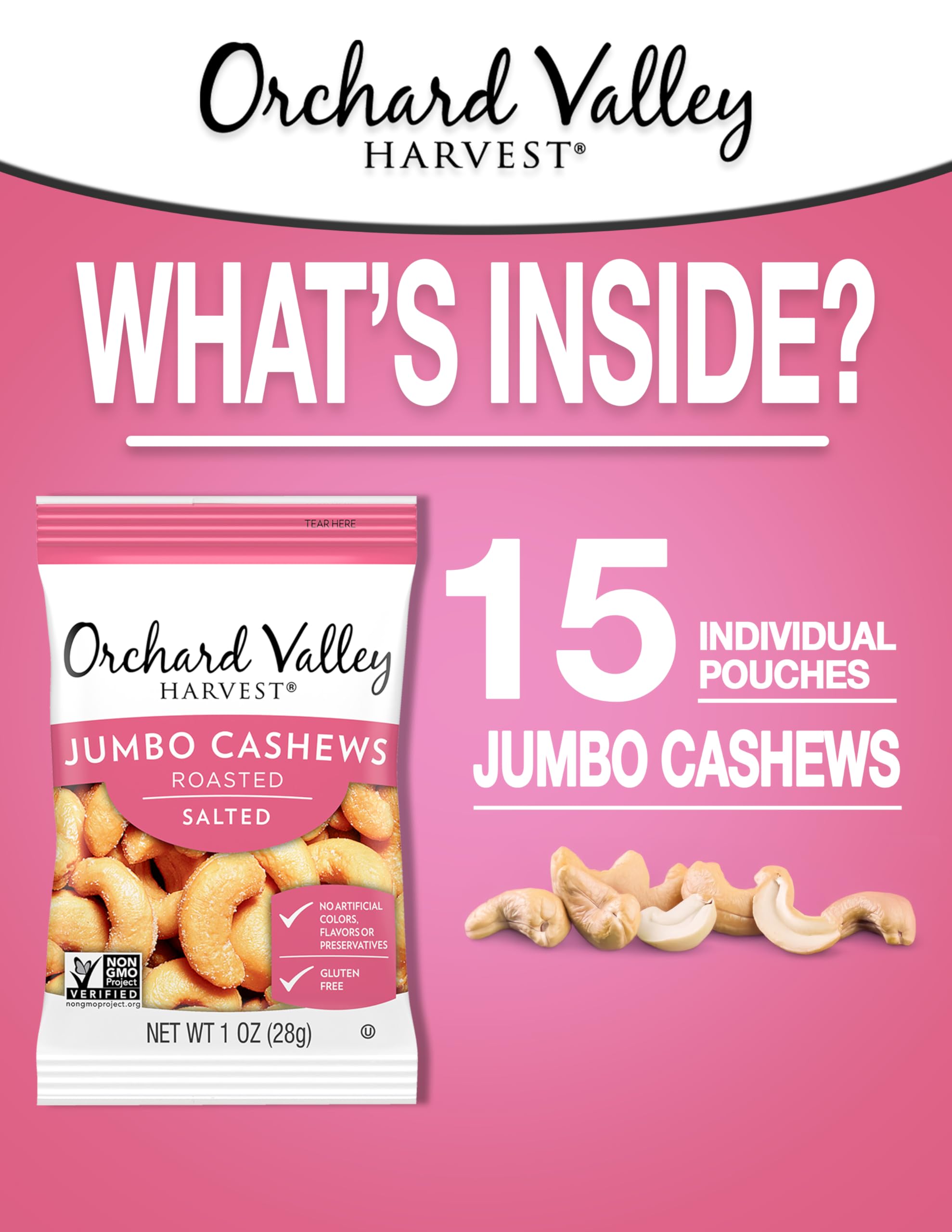 Farmer-partner sourced cashews ensure consistent quality and flavor.