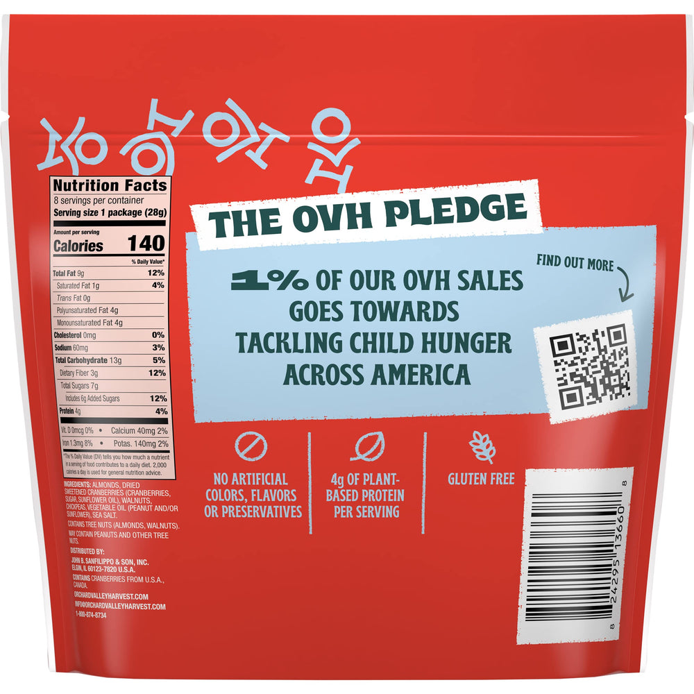 Orchard Valley Harvest Heart Healthy Mix with crunchy nuts and dried fruit is easy to carry.