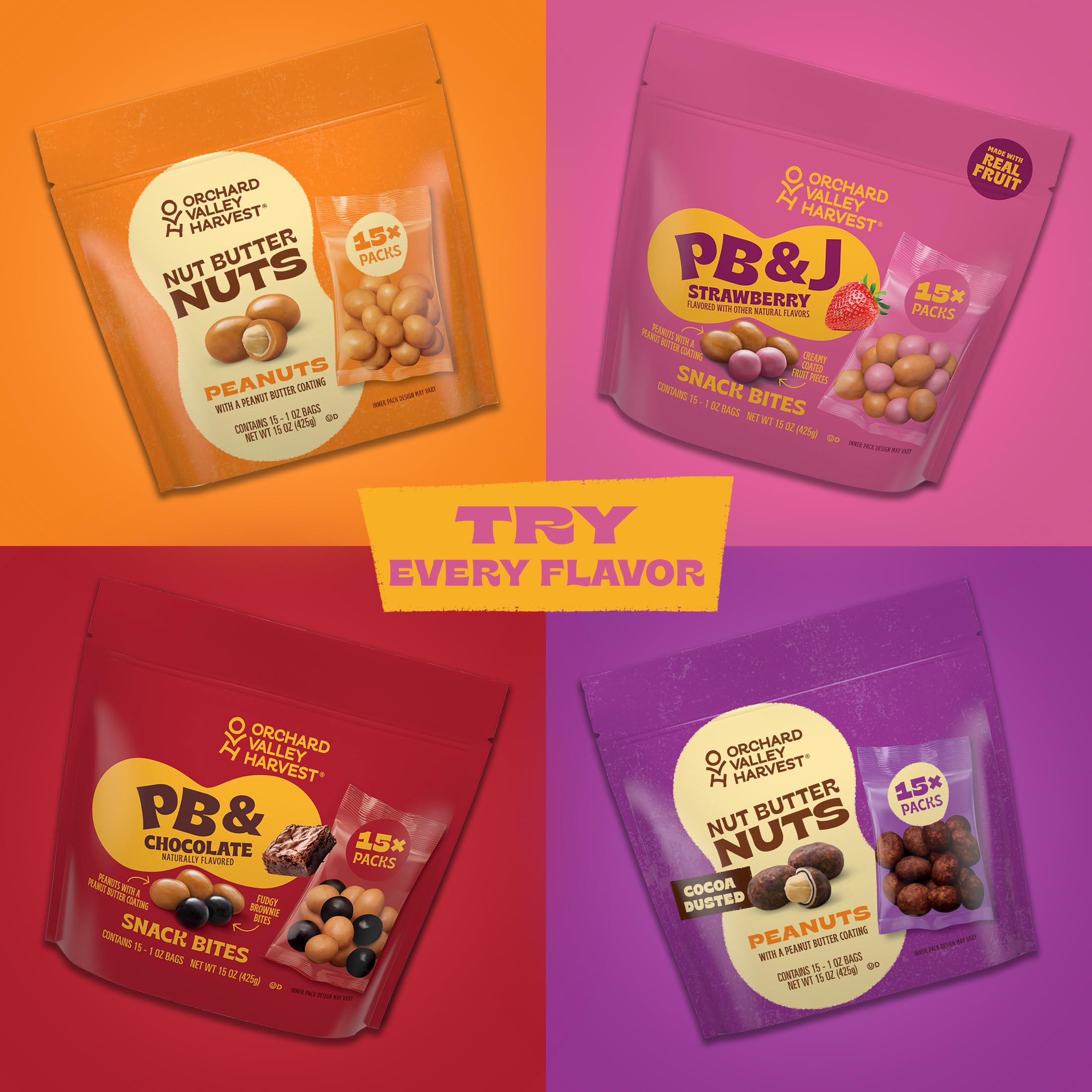 Orchard Valley Harvest lunchbox snack scene, easy grab-and-go energy option