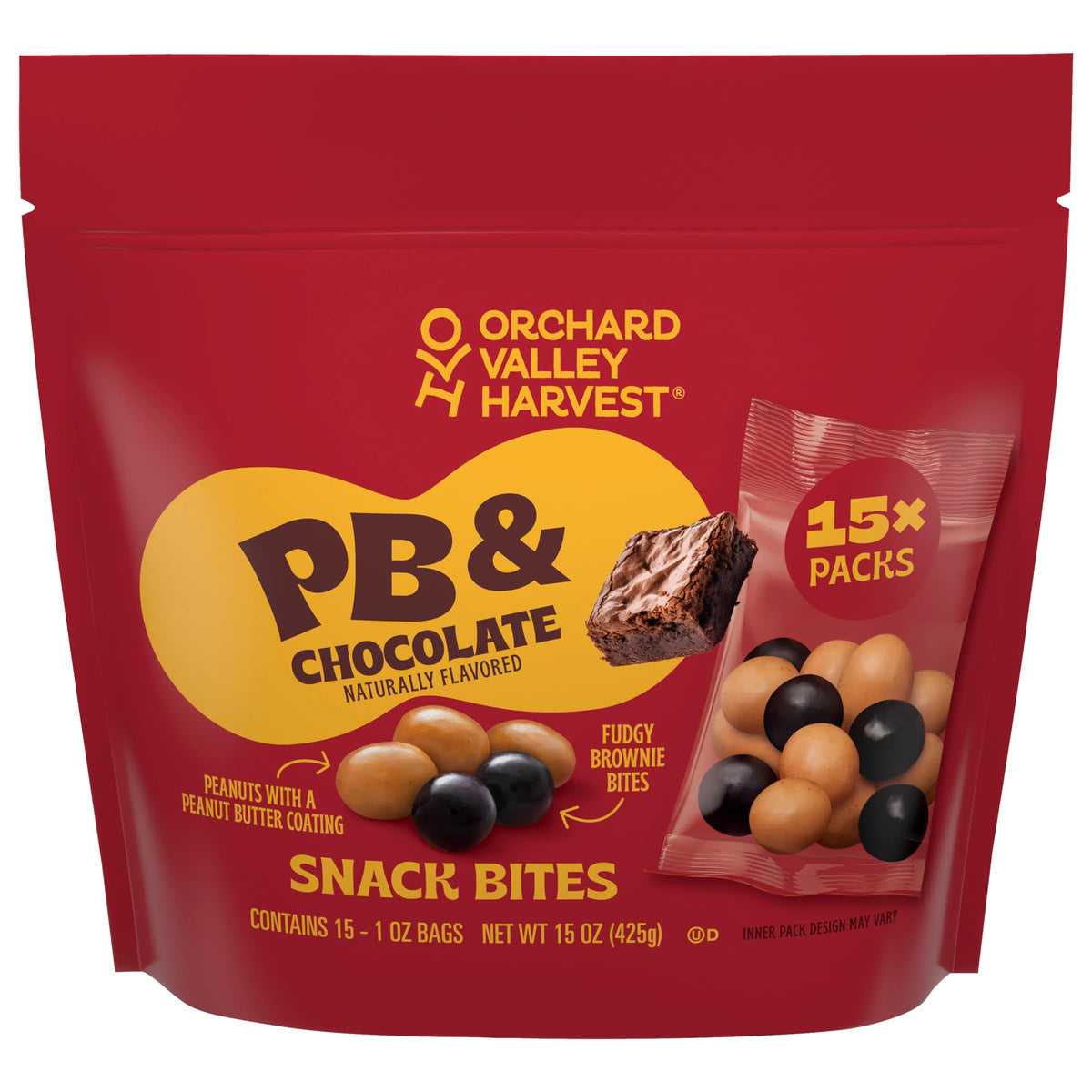 Orchard Valley Harvest peanut butter-covered peanuts offer a creamy crunch on the go.