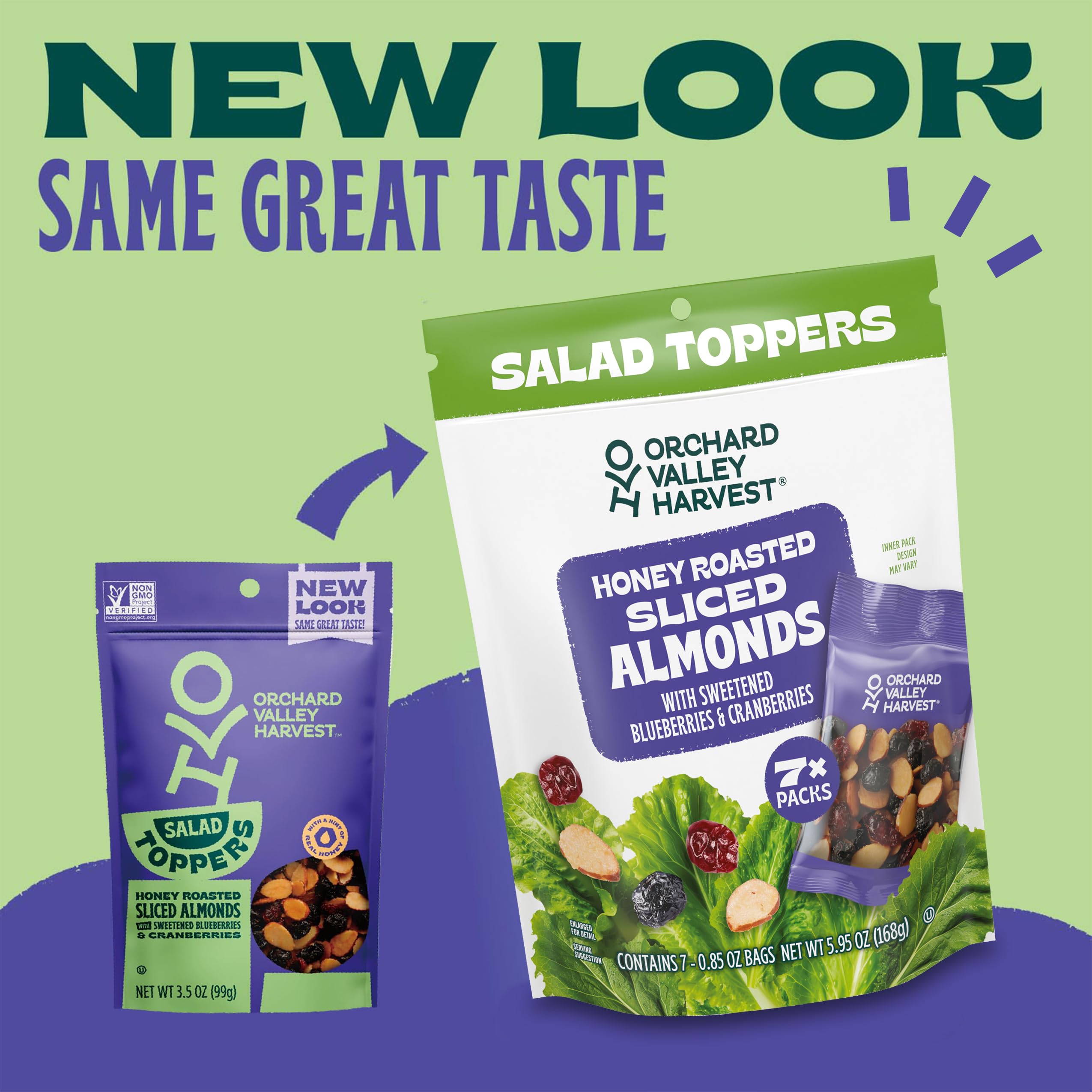 Orchard Valley Harvest Salad Toppers close-up fruit and nut blend