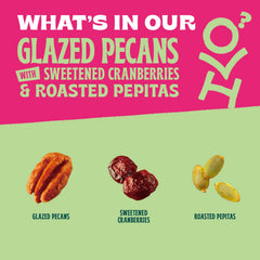 Orchard Valley Harvest Salad Toppers glazed pecans close-up, ideal yogurt topping