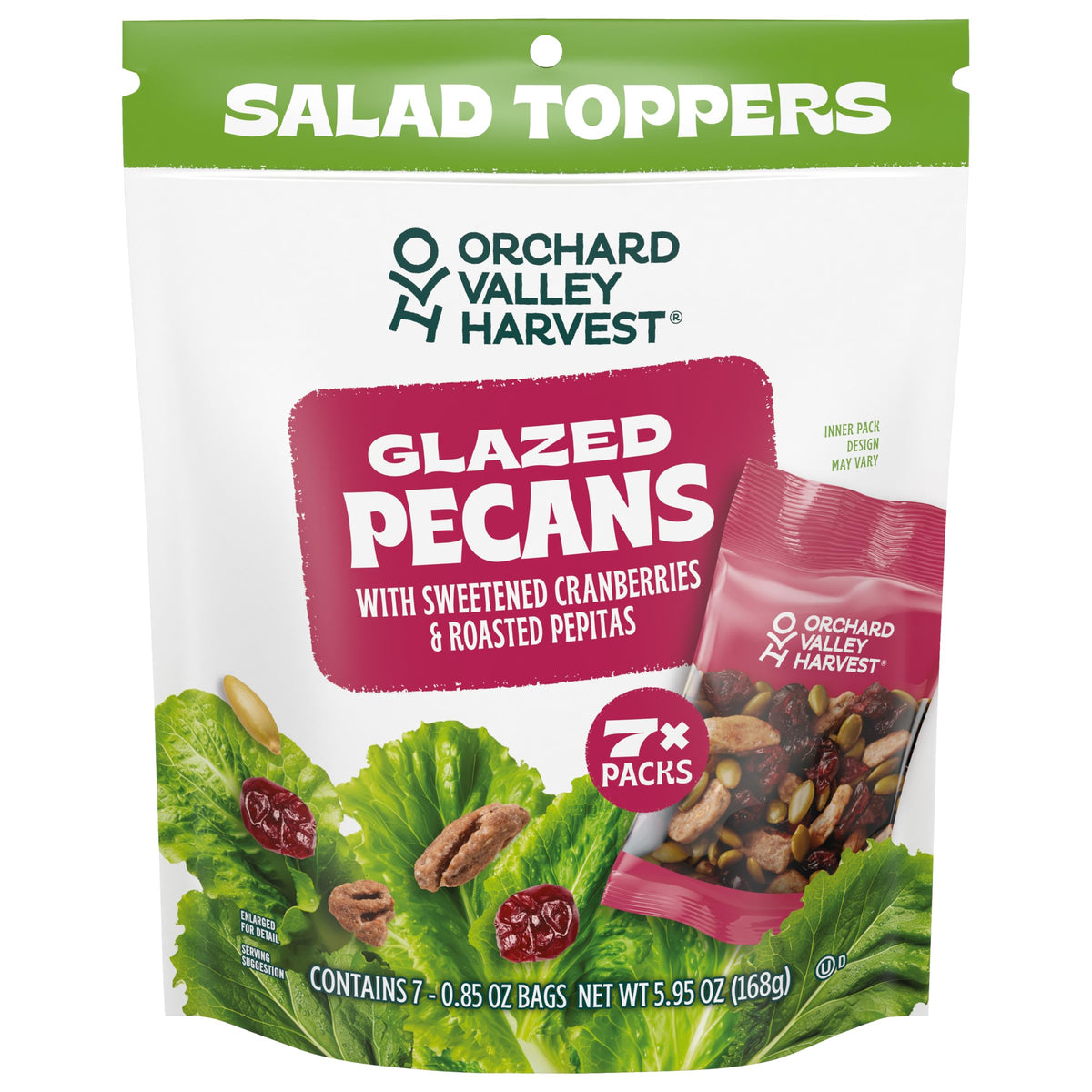 Orchard Valley Harvest glazed pecans add crunchy salad topping