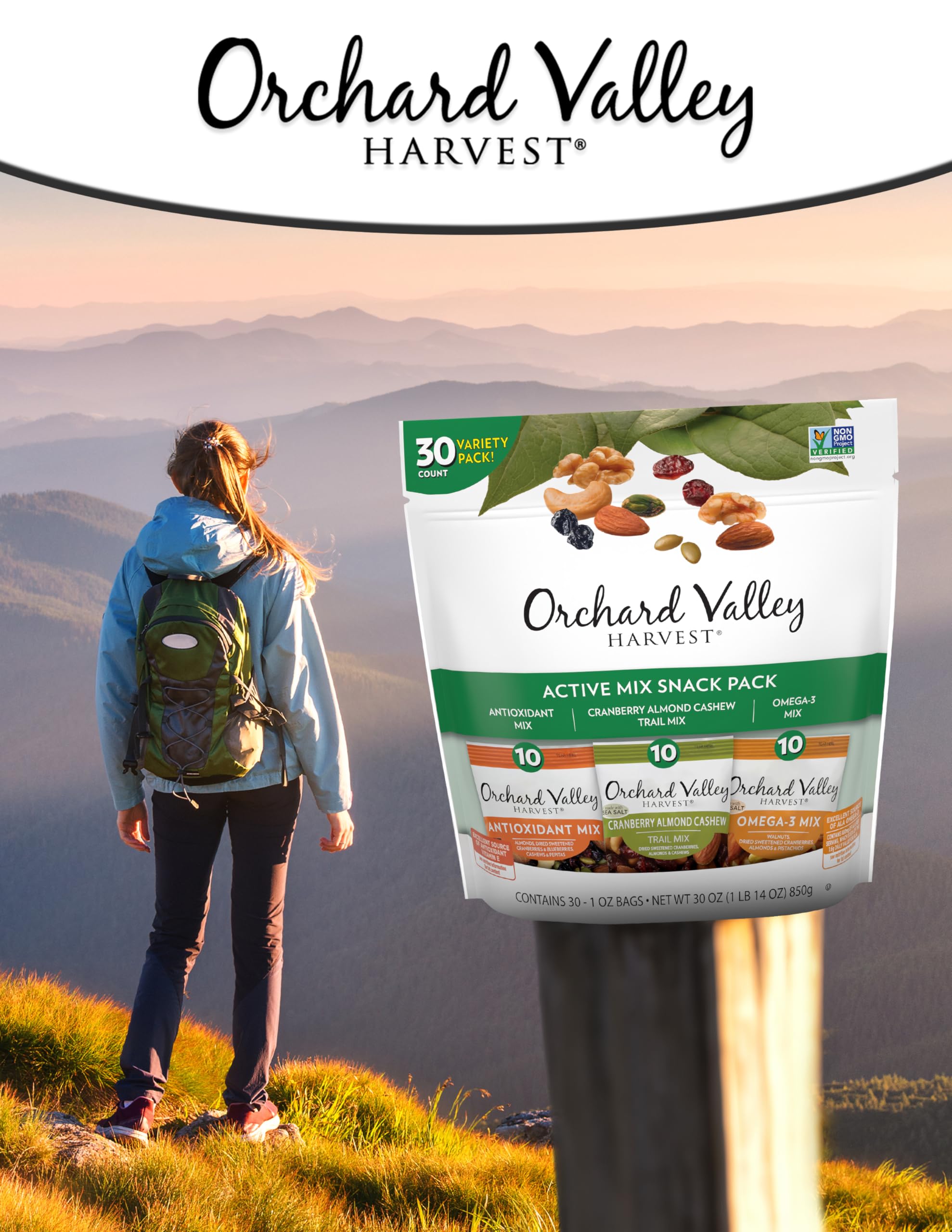 Orchard Valley Harvest family enjoying on-the-go snacks.