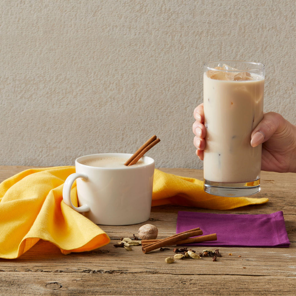 Oregon Chai Sugar Free bottle close-up emphasizes authentic spice notes.