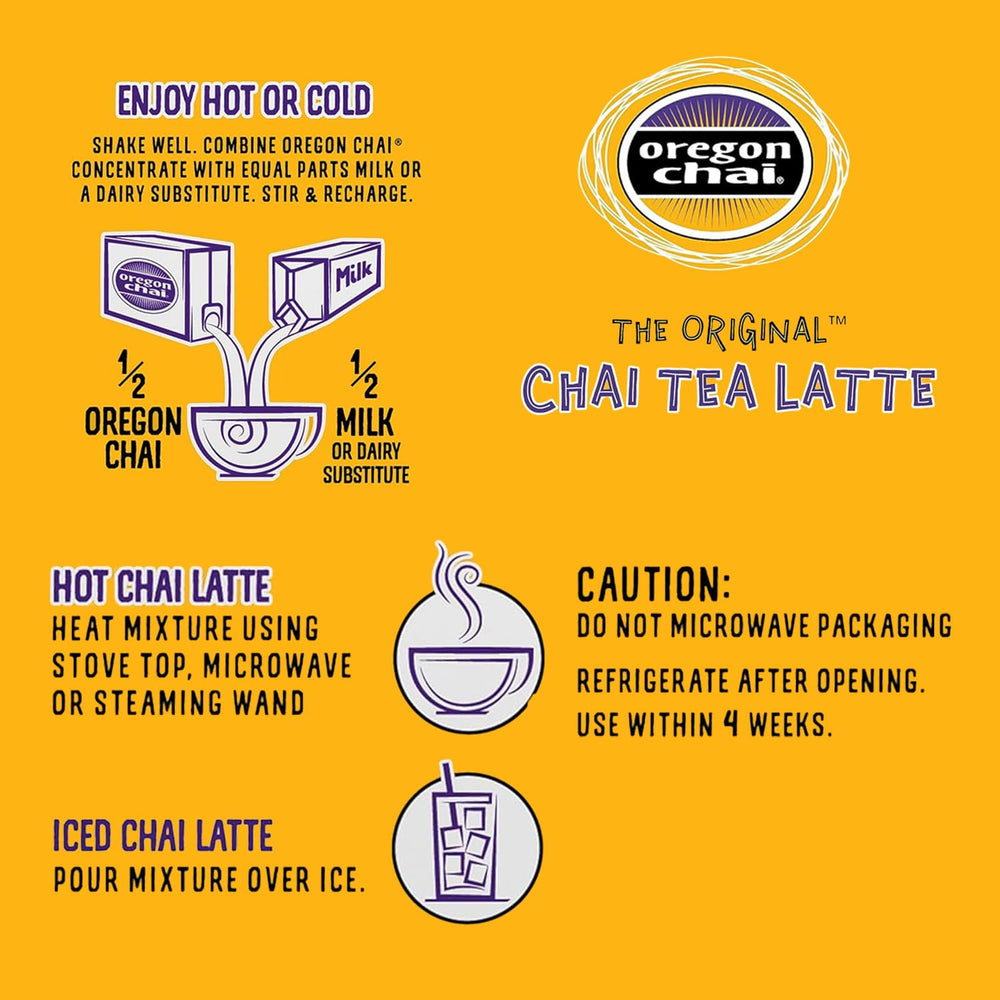 Pouring milk into Oregon Chai Sugar Free concentrate for a silky latte.