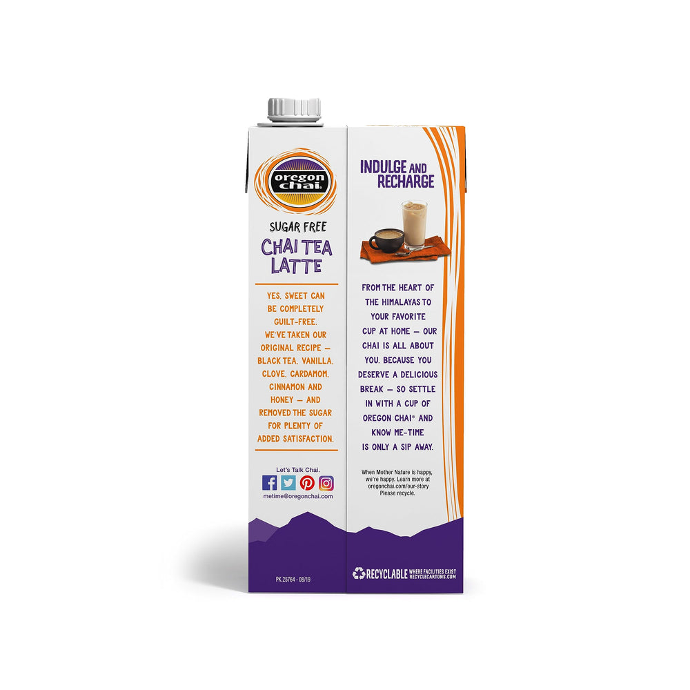 Oregon Chai Sugar Free concentrate refrigerate after opening for freshness.