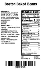 Oregon Farm Fresh Snacks Boston Baked Beans Candy close-up coating — sweet-savory bite