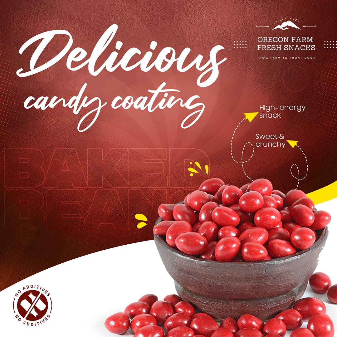 Oregon Farm Fresh Snacks Boston Baked Beans Candy resealable bag — keeps crunch fresh between servings